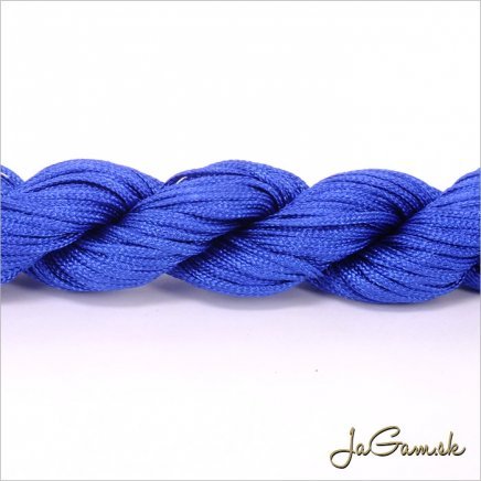 Nylonová šnúrka 1mm modrá - 24m (1032_12)